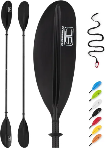 Vista 11 de Adjustable Carbon Fiber Kayak Paddle 86in/220cm to 94in/240cm Kayaking Oar for Adults with Paddle Leash 1 Paddle