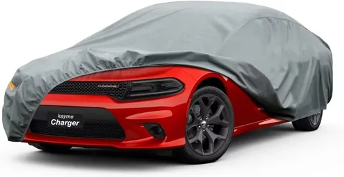 Vista 155 de Kayme Funda de Coche de Servicio Pesado Impermeable para Todo Tipo de Clima, Ajuste Personalizado para Tesla Model S, Cubierta Exterior Completa