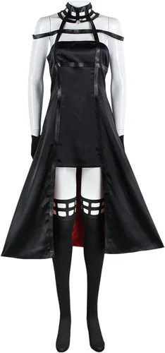 Vista 2 de Hxbutwdh Disfraz de animé espía X disfraz de Yor Forger disfraz de Halloween