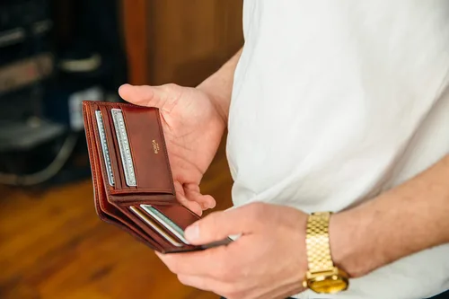 Vista 7 de Bosca Cartera de 8 bolsillos para hombre en piel vieja - RFID