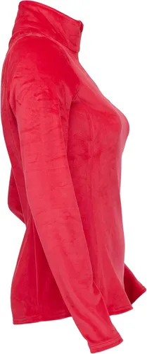 Vista 5 de Spyder Top de forro polar de manga larga brillante con media cremallera para mujer