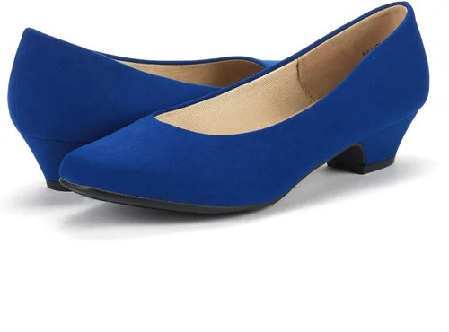 Vista 4 de Dream Pairs - Zapatos de tacón alto Mila Low Chunky para mujer