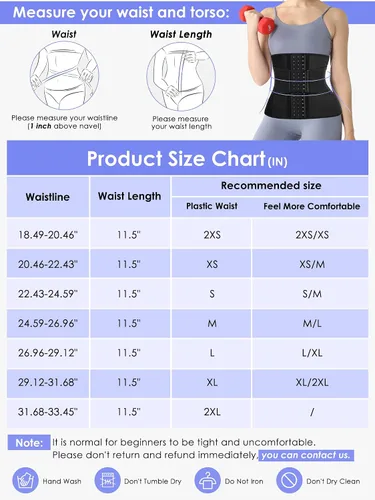 Vista 6 de DKUUPEX Entrenador de cintura para mujer grasa del vientre inferior entrenamiento de corsé de cintura debajo del busto recortador de cintura sin