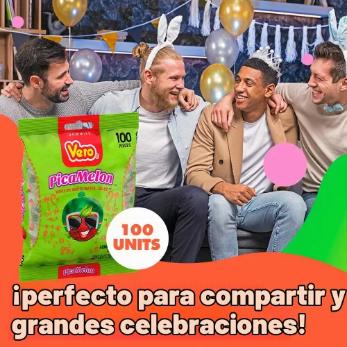 Vista 6 de Vero Picamelon - Gomitas de sandía con chile, caramelo mexicano, 100
