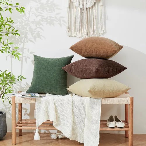 Vista 9 de GAWAMAY - Juego de 2 fundas de almohada decorativas cuadradas de 16 x 16 pulgadas, fundas de almohada de felpilla súper suaves estilo granja