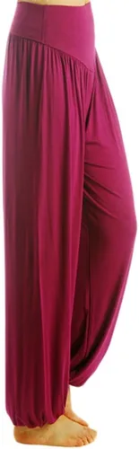 Vista 22 de Pantalones de algodón modal para mujer de AvaCostume, pantalones suaves para practicar yoga o deportes.