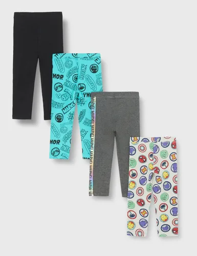 Vista 28 de Amazon Essentials Disney Marvel Star Wars Frozen Leggings para niñas y niños pequeños, multipaquetes