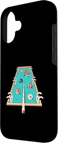 Vista 2 de iPhone 16 Funny Literal Pool Billiards Shirt Table Is a Swimming Pool Case