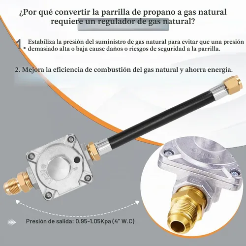 Vista 3 de Kit de conversión de propano a gas natural para parrilla Weber Genesis Series