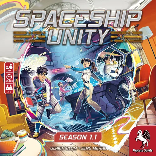 Vista 3 de Spaceship Unity - Juego de mesa de Pegasus Spiele - 2-4 jugadores - 60-120 minutos de juego - Juegos para noche de juegos - Adolescentes y adultos