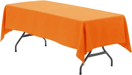 Vista 47 de Your Chair Covers - Mantel rectangular de poliéster sin costuras de alta calidad de 60 pulgadas de ancho x 102 pulgadas de largo - Negro - Mantel