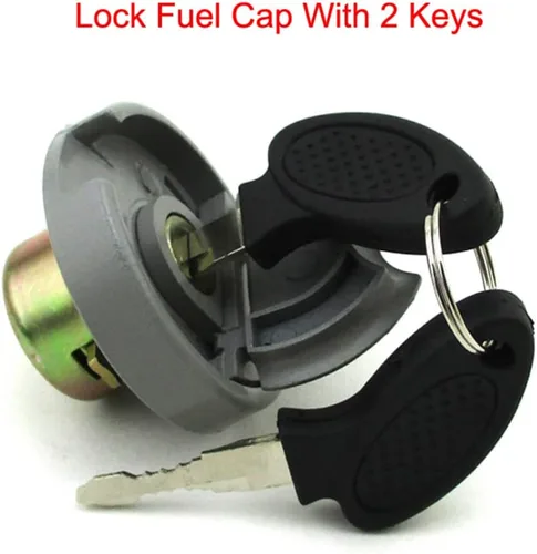 Vista 2 de DJ-Motor Tapa de combustible de gas con cerradura para tanque de metal 50cc 70cc 90cc 110cc 125cc 140cc 150cc 200cc 250cc ATV Quad Go Kart Bike