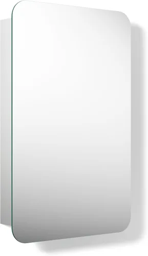 Vista 11 de Kohler 35573-BNL Verdera® - Espejo de gabinete de medicina enmarcado, diseño cápsula, interior espejado, gabinete de baño, estantes de vidrio