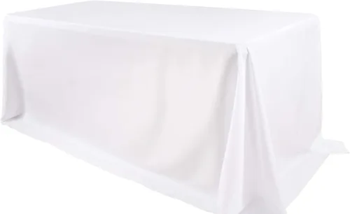 Vista 53 de GEFEII Servilletas de tela de poliéster sólido de 18 x 18 pulgadas para cocina, mantel rectangular cuadrado redondo para bodas, fiestas