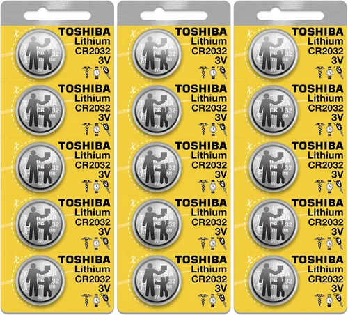 Vista 10 de Toshiba CR2032 3 Volt Pila de Litio Tipo Moneda (5 Baterías)
