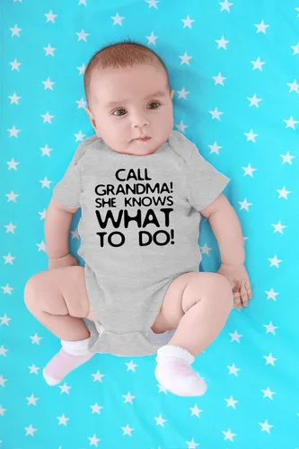 Vista 16 de CBTwear Call Grandma She Knows What To Do Baby Bodysuit - Adorable mameluco Ropa Unisex Humor Romper