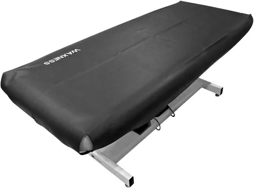 Vista 3 de Waxness - Funda de cama ajustable para mesa de encerado, 31 x 70 pulgadas, color gris
