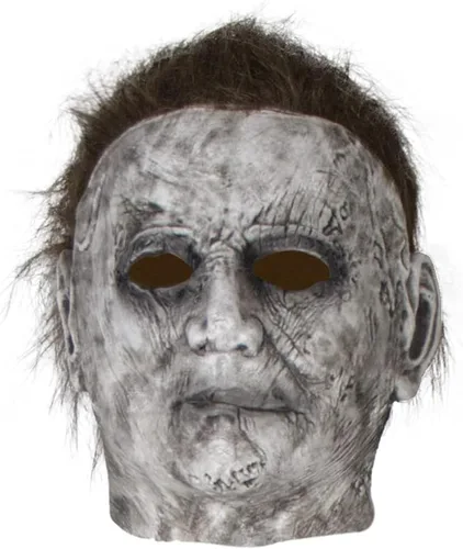 Vista 5 de Disfraz de Michael Myers 2022 de Halloween con máscara de cuchillo y accesorios para cosplay de adultos