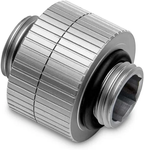 Vista 2 de EKWB EK-Quantum Torque 0.551 in Rotary Macho a Macho Extender Fitting, titanio satinado