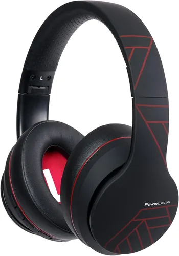 Vista 9 de PowerLocus Auriculares inalámbricos Bluetooth sobre la oreja con micrófono, tiempo de reproducción de 50 horas, sonido estéreo de alta fidelidad