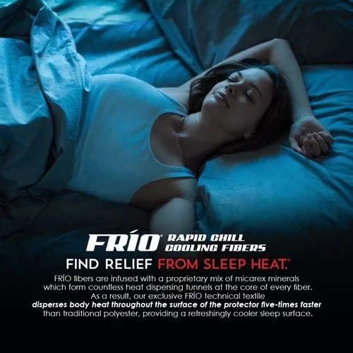 Vista 5 de PureCare Cooling SoftCell Chill - Almohada de látex, reversible y ajustable, tamaño King (PCFRIOL618)