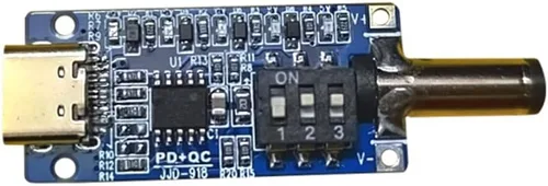 Vista 8 de 2 unids USB-C PD QC DC5V 9V 12V 15V 20V voltaje ajustable módulo de disparador de potencia 5A Tipo-C entrada hembra