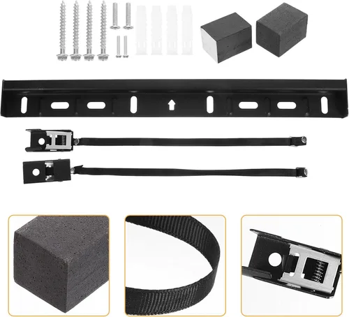 Vista 9 de No Drill TV Wall Mount Bracket for 32-65 Inch LCD Tvs, L-Shaped
