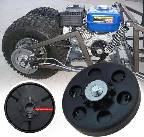 Vista 7 de FDJ Embrague Centrífugo 3/4 10 Dientes 212cc Motor Depredador Go Kart Embrague con Kit de Tornillo y Arandela