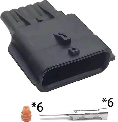 Vista 2 de 1 Set 6 Pin Sensor Connector 7282-8850-30 Meter Throttle Body Fits 350Z R35 GT-R V35 Wiring Harness(B)(B)