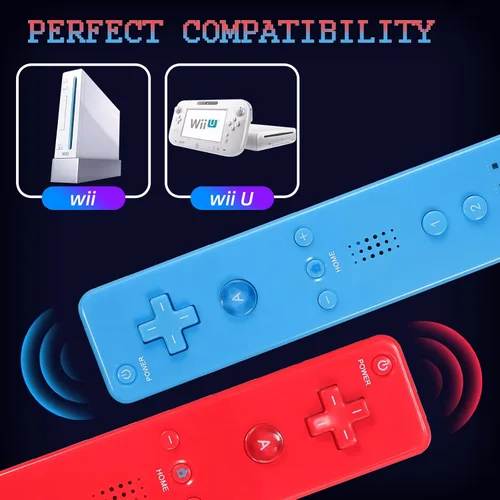 Vista 9 de Yosikr Controller for Wii, Remote Controller for Wii with Silicone Case and Wrist Strap Compatible for Wii/Wii U (2 Pack, White and White)