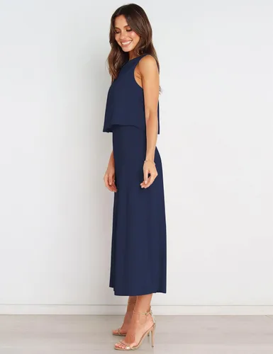 Vista 6 de Fengbay Conjunto de 2 piezas para mujer, con cuello redondo, pantalones de pierna ancha, con vuelo, con bolsillos