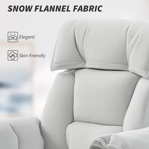 Vista 8 de HOMCOM Silla de oficina ejecutiva cómoda con reposapiés, silla giratoria reclinable de escritorio para computadora con respaldo alto plegable, cojín
