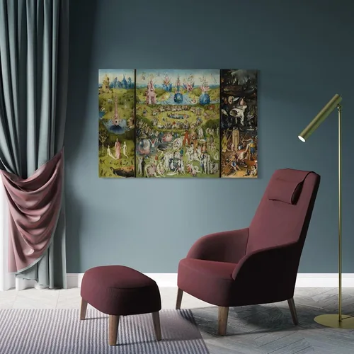 Vista 4 de Hieronymus Bosch, The Garden of Earthly Delights - Póster de pinturas famosas, pósteres de obras de arte geniales, arte de pared, impresiones