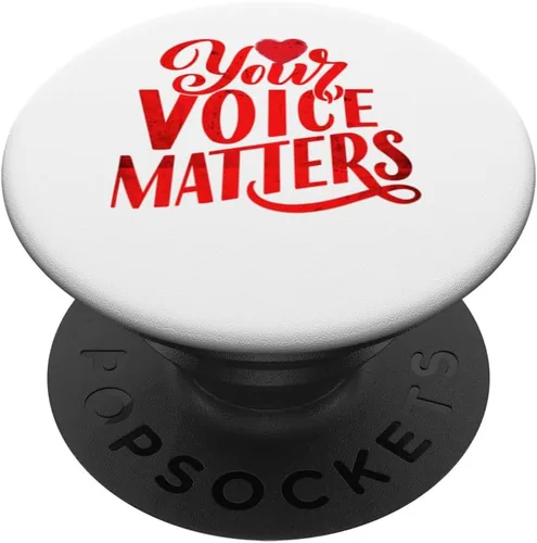 Vista 6 de Your Voice Matters Positive Self Help Esteem Love & Support PopSockets MagSafe PopGrip for iPhone