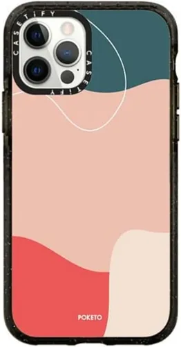 Vista 25 de CASETiFY Impact - Funda para iPhone 12 y iPhone 12 Pro, Bearly Awake, color negro transparente
