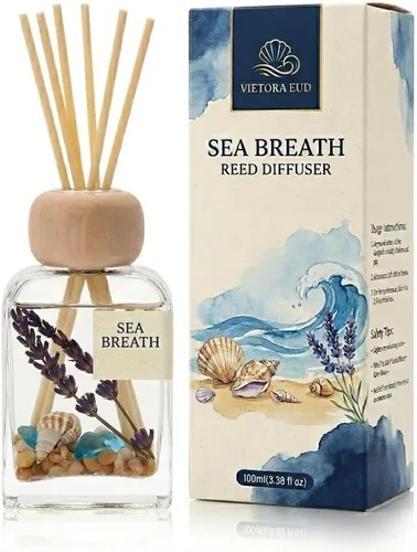 Vista 28 de Bamboo Reed Diffuser, 3.34 Fl Oz Esencial de bambú