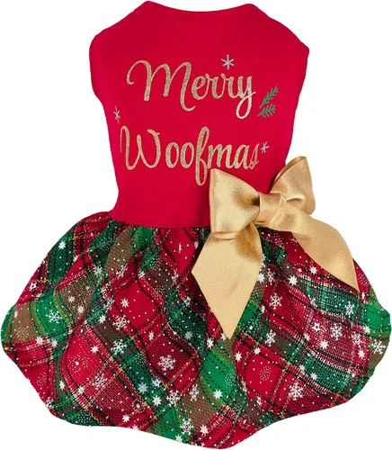 Vista 22 de Fitwarm Ropa de perro 100% algodón American Cutie para el 4 de julio, ropa para perros del Día de los Caídos, vestidos patrióticos, vestido de Cutie