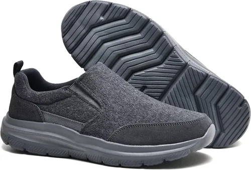 Vista 6 de Zuwoigo Zapatos casuales para caminar para hombre, cómodos mocasines para conducir, trabajo, tenis, barco, zapatos