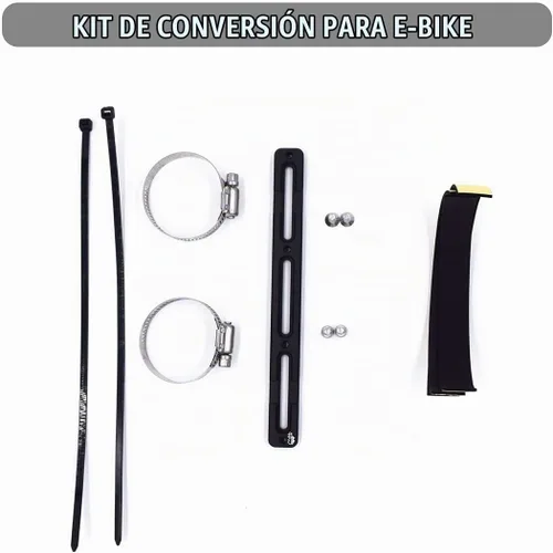 Vista 6 de DRIFT MANIAC Kit de conversión Ebike para adaptador de batería, montaje en bastidor, aluminio negro Kit de conversión de bicicleta eléctrica