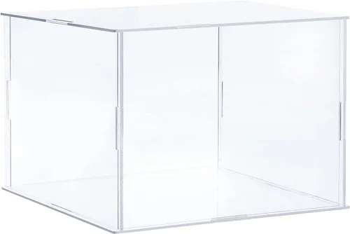 Vista 23 de MECCANIXITY Caja plástica de acrílico de la vitrina clara monta el escaparate a prueba de polvo 6.3x4.3x6.1 pulgadas para artículos coleccionables