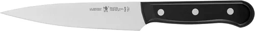 Vista 9 de HENCKELS Cuchillo de chef compacto de 3 pulgadas ultraafilado, diseñado en Alemania con más de 100 años de maestría, color negro/acero inoxidable