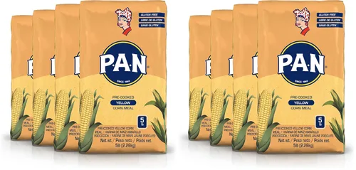 Vista 11 de P.A.N. Harina de Maíz Amarillo - Harina Precocida sin Gluten y Kosher para Arepas, 1 kg (35 oz / 2 lb 3.3 oz)