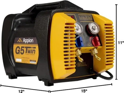 Vista 2 de Unidad de Recuperación de Cilindro Doble Appion G5TWIN, 3 litros
