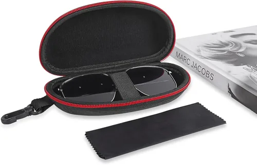 Vista 4 de Linkidea Estuche rígido extra grande para lentes de sol, bolsa de almacenamiento de gafas de sol de gran tamaño (XXL), Negro