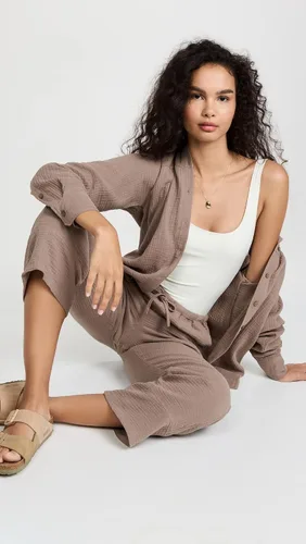 Vista 5 de Splendid Camisa con botones de gasa Addie para mujer