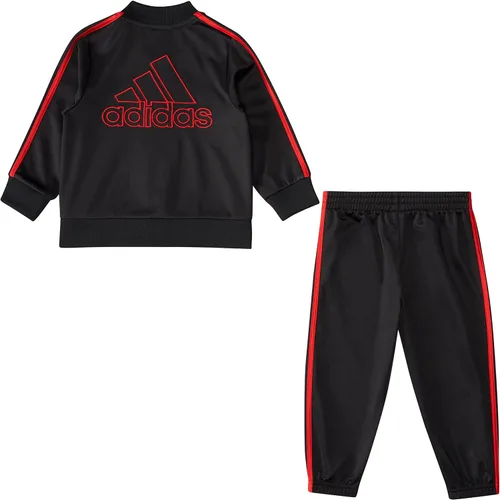 Vista 2 de adidas boys Zip Front Classic Tricot Jacket and Joggers Set