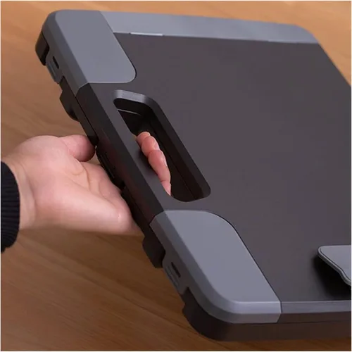 Vista 5 de Carpeta de archivos portátil para documentos, portapapeles, organizador con calculadora, soporte multifuncional, suministros de oficina, organizador