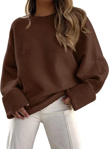 Vista 129 de LILLUSORY - Suéteres sin botones grandes para mujer, suéter mullido, grueso y cálido