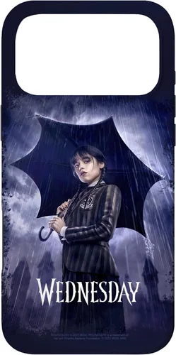 Vista 22 de Funda para iPhone 16 Wednesday con paraguas Nevermore Academy Photo Portrait