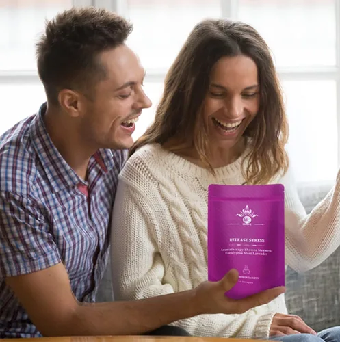 Vista 6 de Vaporizadores de ducha, regalos de aromaterapia para mujeres, paquete de 18 bombas de ducha de aceite esencial de eucalipto orgánico, lavanda